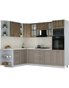 Кухонный гарнитур Интерлиния Мила Шато 1.88x2.6 ВТ LV