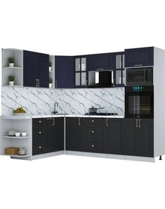 Кухонный гарнитур Интерлиния Мила Шато 1.88x2.6 ВТ LV