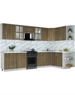 Кухонный гарнитур Интерлиния Мила Шато 1.7x3.2 PR