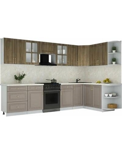 Кухонный гарнитур Интерлиния Мила Шато 1.7x3.2 PR
