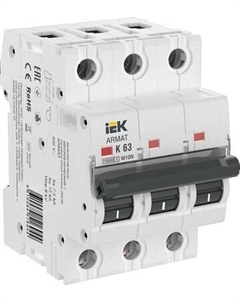 Выключатель автоматический IEK AR-M10N-3-K063 Iek
