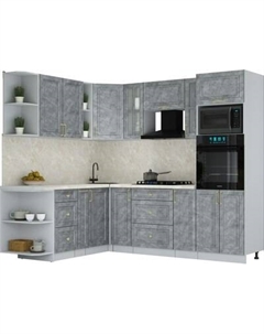 Кухонный гарнитур Интерлиния Мила Шато 1.88x2.4 ВТ LV