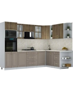 Кухонный гарнитур Интерлиния Мила Шато 1.88x2.8 ВТ PR