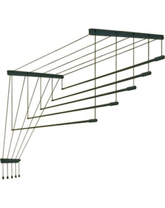 Сушилка для белья Comfort Alumin Group Потолочная Алюминиевая Graphite Style 5 прутьев 1.9м Comfort alumin group