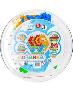 Развивающая игра Десятое королевство Мозаика круглая Слоник / 02192