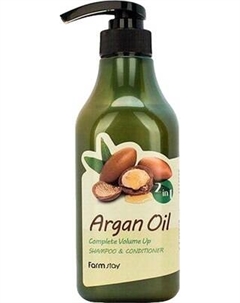Шампунь-кондиционер для волос Argan Oil Complete Volume Up Shampoo & Conditioner Farmstay
