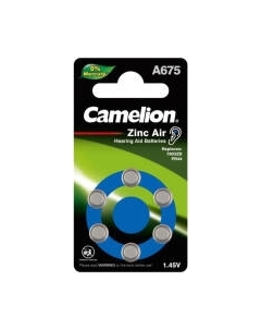 Батарейка Camelion Mercury Free / ZA675-BP6