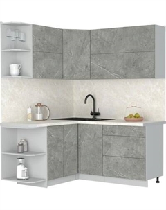 Кухонный гарнитур Интерлиния Мила Матте 1.5x1.7 А