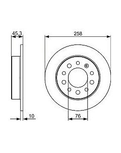 Тормозной диск 0986479V01 Bosch