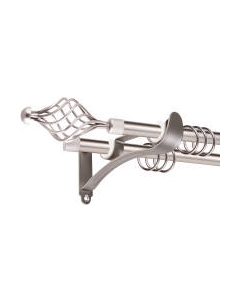 Карниз для штор АС ФОРОС Prime D16Г/16Г + наконечники Ажур Ас форос