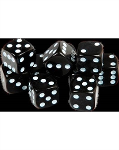 Набор кубиков для настольной игры Звезда D6 16мм / 1238