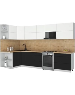 Кухонный гарнитур Интерлиния Мила Матте 1.5x3.3 Б