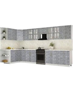 Кухонный гарнитур Интерлиния Мила Шато 1.7x3.8 LV