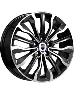 Литой диск Атакама 17x6.5" 5x114.3мм DIA 67.1мм ET 50мм Алмаз черный K&k