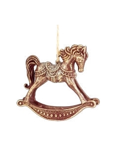Елочная игрушка Erich Krause Decor Рождественская лошадка-качалка / 50676 Erich krause