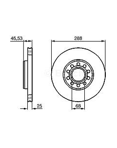 Тормозной диск 0986479157 Bosch