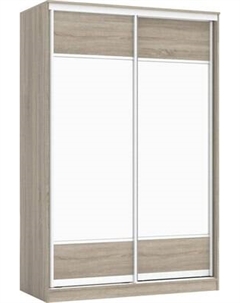 Шкаф-купе Кортекс-мебель Сенатор ШК10 Геометрия ДСП с зеркалом