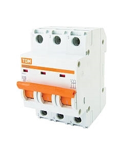 Выключатель автоматический TDM ВА 47-29 3Р 16А (В) 4.5кА / SQ0206-0042 Tdm