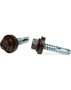 Саморез ЕКТ Кровельный SRW-R 5.5х25 сверло РТ3 RAL 8017 / V023078 Ект