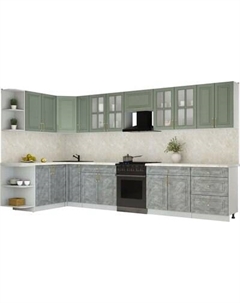 Кухонный гарнитур Интерлиния Мила Шато 1.7x3.7 LV