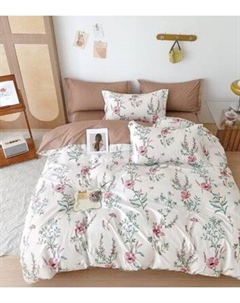 Комплект постельного белья Реноме 2сп Оливковая коллекция. Простыня на резинке УУ 6896