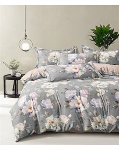 Комплект постельного белья Реноме 2сп Оливковая коллекция. Простыня на резинке УУ 6797