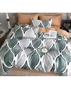 Комплект постельного белья 2сп Оливковая коллекция. Простыня на резинке УУ 6894 Реноме