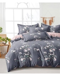 Комплект постельного белья Реноме 2сп Оливковая коллекция. Простыня на резинке УУ 6805