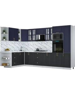 Кухонный гарнитур Интерлиния Мила Шато 1.88x3.4 ВТ LV