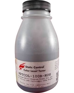 Тонер для принтера Static Control MPTCOL-100B-KOS Static control