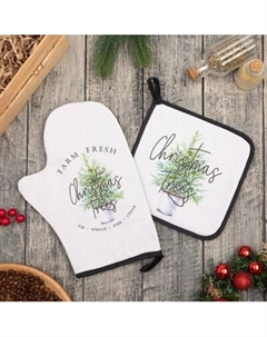 Набор прихваток Этель Christmas trees / 7624237