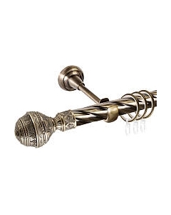 Карниз для штор АС ФОРОС Grace D25К составной + наконечники Ампир Ас форос