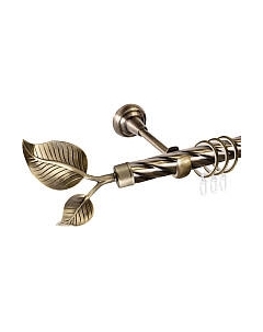 Карниз для штор АС ФОРОС Grace D25К составной + наконечники Лист большой Ас форос