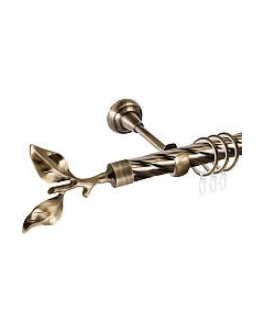 Карниз для штор АС ФОРОС Grace D25К составной + наконечники Лист розы Ас форос