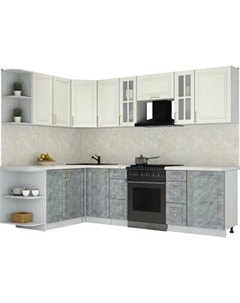 Кухонный гарнитур Интерлиния Мила Шато 1.7x2.8 (PR