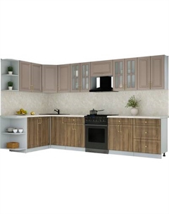 Кухонный гарнитур Интерлиния Мила Шато 1.7x3.4 LV