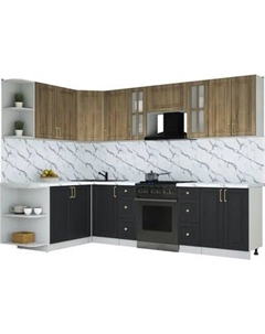 Кухонный гарнитур Интерлиния Мила Шато 1.7x2.8 LV