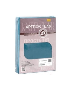 Простыня АртПостель Бирюза на резинке 256 Артпостель