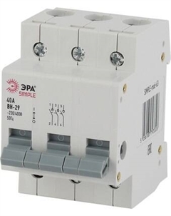 Выключатель нагрузки ЭРА Simple-Mod-65 3P 40А ВН-29 / Б0039255 Эра