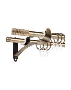 Карниз для штор АС ФОРОС Prime D16Г/16Г + наконечники Крис Ас форос