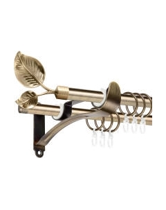 Карниз для штор АС ФОРОС Prime D16Г/16Г + наконечники Лист большой Ас форос