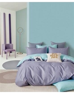 Комплект постельного белья Реноме 1.5сп Темно-синяя коллекция ПП 7385