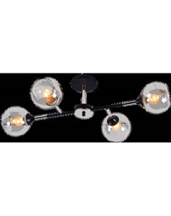 Потолочный светильник Mirastyle MH-10160/4 BK+CR