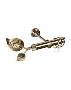 Карниз для штор АС ФОРОС Grace D25Г составной + наконечники Лист большой Ас форос