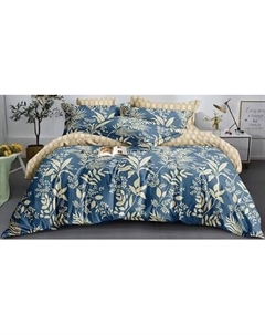 Комплект постельного белья Реноме Евро Оливковая коллекция. Простыня на резинке УУ 6727