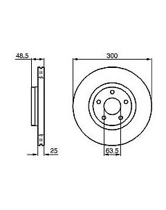 Тормозной диск 0986479171 Bosch