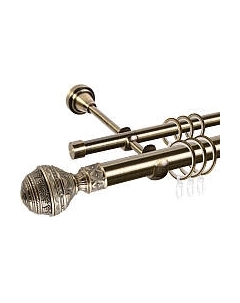 Карниз для штор АС ФОРОС Grace D25Г/16Г составной + наконечники Ампир Ас форос