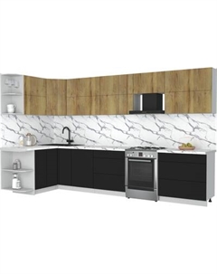 Кухонный гарнитур Интерлиния Мила Матте 1.5x3.5 Б