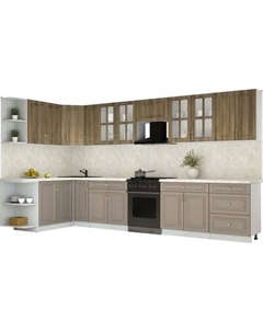 Кухонный гарнитур Интерлиния Мила Шато 1.7x3.7 LV