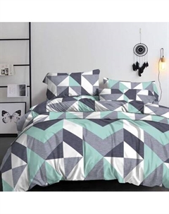 Комплект постельного белья Alleri Эко Сатин Евро / СС-547